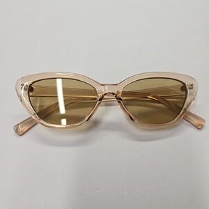 NEW Light Tan Rose Transparent Cat Eye Sunglasses UV400 Protection 80953